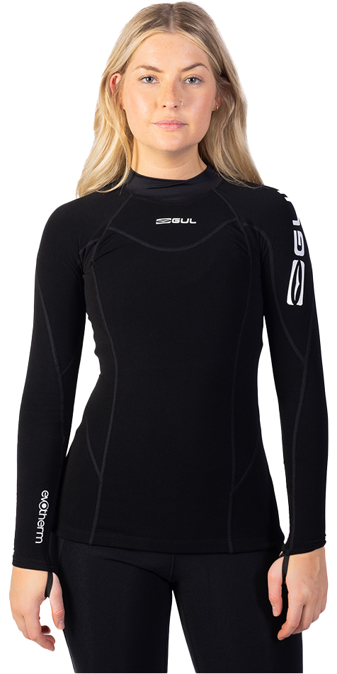 2025 Gul Womens Evotherm Thermal Long Sleeve Top Ev0050-B9 Black